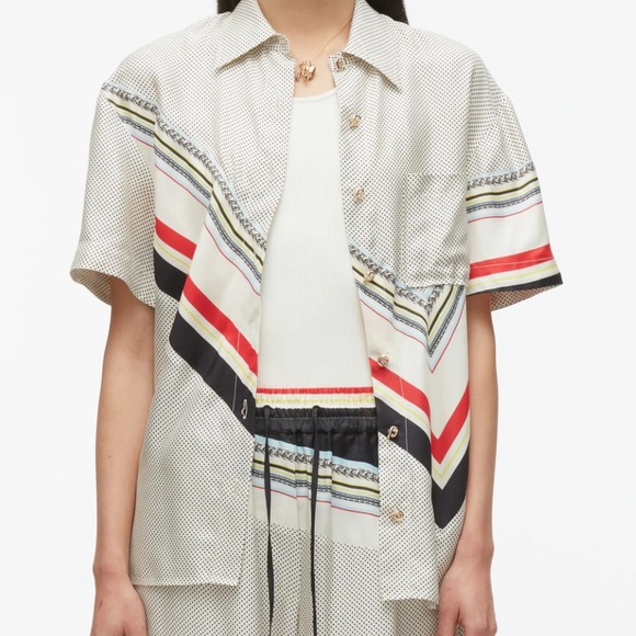 3.1 PHILLIP LIM Liberty Silk Camp Shirt - Picture 1 of 7